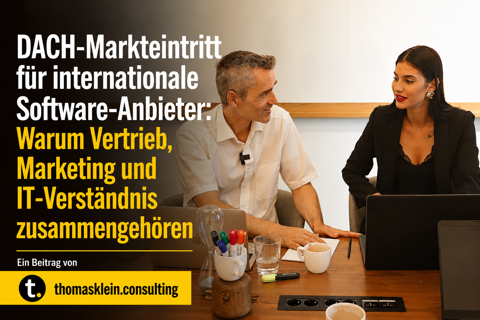 DACH-Markteintritt für internationale Software-Anbieter: Warum Vertrieb, Marketing und IT-Verständnis zusammengehören Ein Beitrag von thomasklein.consulting