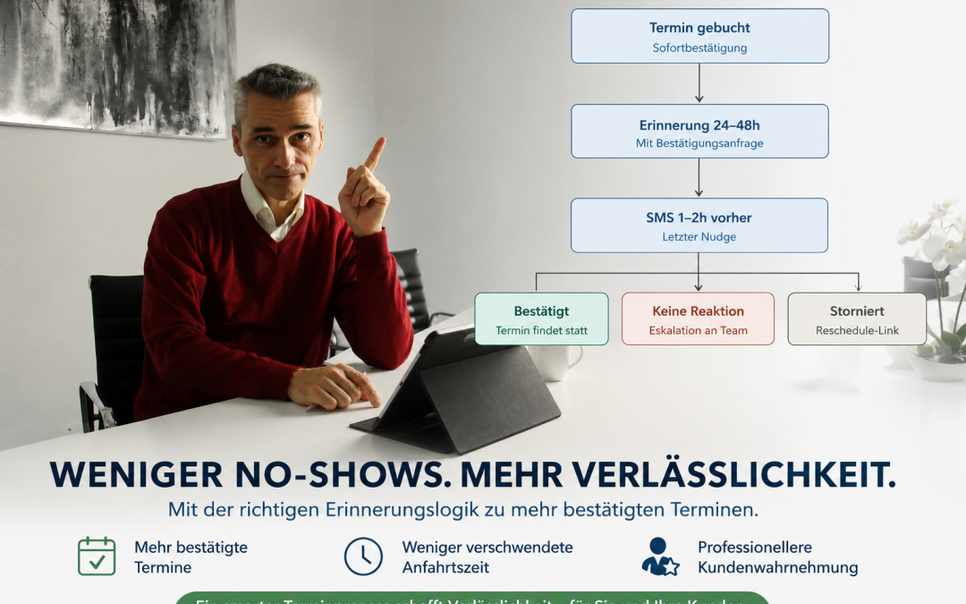 Terminerinnerung: Warum ein Standard-Template oft nicht reicht – und was wirklich gegen No-Shows hilft