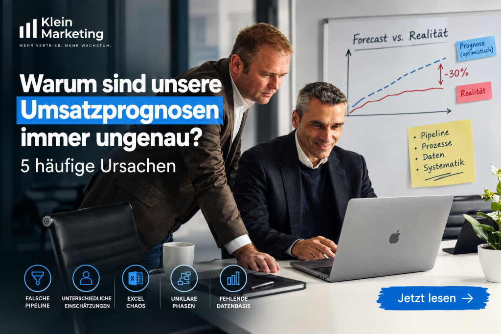 Ungenaue Umsatzprognosen im Büro