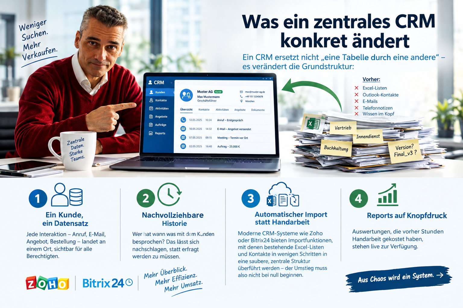Zentrales CRM Aus Chaos wird System